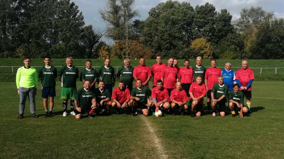 Dél-alföldi postás öregfiúk focitalálkozója Dunafalván